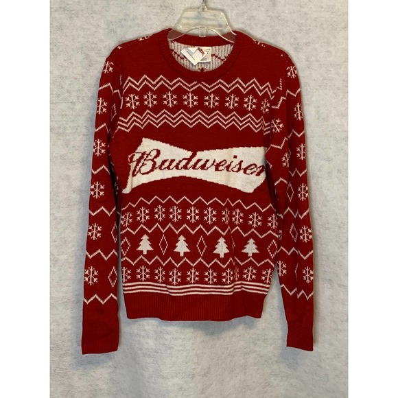 Budweiser Christmas Sweater Size S - Picture 1 of 7